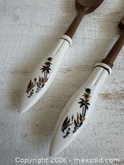 MaxSold Auction: Vintage Wood and Ceramic Salad Serving Utensils Made in Japan  - Kingston (Ontario, Canada) SELLER MANAGED Downsizing Online Auction - Bishop Street
