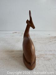 MaxSold Auction: Vintage Wood Carved Antelope Figurine Besmo Wood Ram Made in Kenya - Kingston (Ontario, Canada) SELLER MANAGED Downsizing Online Auction - Bishop Street
