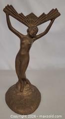 MaxSold Auction: Art Deco Brass Figurine table lamp support — 8.75 in High - Toronto (Ontario, Canada) PARTNER MANAGED Reseller Online Auction - Queen Street West