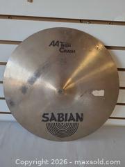 MaxSold Auction: Sabian AA Thin 16-inch Crash Cymbal - Toronto (Ontario, Canada) PARTNER MANAGED Reseller Online Auction - Queen Street West