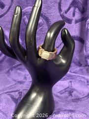 MaxSold Auction: 2X Sterling Silver .925 Rings  Leather Moonstone /  Druzy Ring /  Stones  Bracelet  - Idaho Springs (Colorado, USA) PARTNER MANAGED Estate Sale Online Auction - Idaho Street