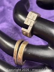 MaxSold Auction: 2X Sterling Silver Rings  .925  6.5  Cut out Letters initals  LSS / Twisted Nail  6.5            - Idaho Springs (Colorado, USA) PARTNER MANAGED Estate Sale Online Auction - Idaho Street
