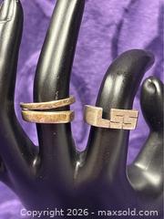 MaxSold Auction: 2X Sterling Silver Rings  .925  6.5  Cut out Letters initals  LSS / Twisted Nail  6.5            - Idaho Springs (Colorado, USA) PARTNER MANAGED Estate Sale Online Auction - Idaho Street