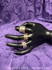 MaxSold Auction: 3 X Sterling Silver .925  Rings      - Idaho Springs (Colorado, USA) PARTNER MANAGED Estate Sale Online Auction - Idaho Street