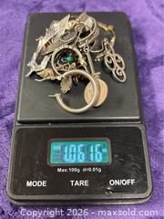 MaxSold Auction: Sterling Silver .925  1.06 OZ. SCRAP Single Earrings   - Idaho Springs (Colorado, USA) PARTNER MANAGED Estate Sale Online Auction - Idaho Street