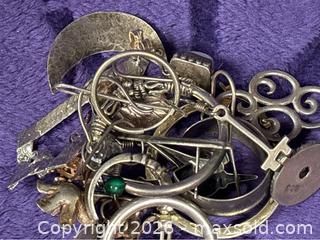 MaxSold Auction: Sterling Silver .925  1.06 OZ. SCRAP Single Earrings   - Idaho Springs (Colorado, USA) PARTNER MANAGED Estate Sale Online Auction - Idaho Street