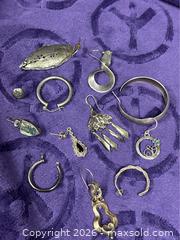 MaxSold Auction: Sterling Silver .925  1.11 OZ. SCRAP Single Earrings - Idaho Springs (Colorado, USA) PARTNER MANAGED Estate Sale Online Auction - Idaho Street