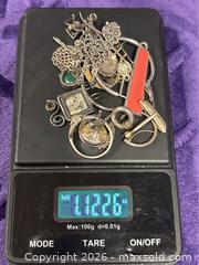 MaxSold Auction: Sterling Silver .925  1.12 OZ. SCRAP Single Earrings   - Idaho Springs (Colorado, USA) PARTNER MANAGED Estate Sale Online Auction - Idaho Street