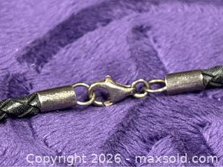 MaxSold Auction: Sterling Silver .925  16" Pearls w/Leather Necklace - Idaho Springs (Colorado, USA) PARTNER MANAGED Estate Sale Online Auction - Idaho Street