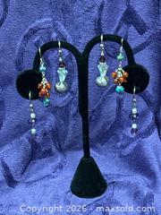 MaxSold Auction: Sterling Silver .925  3 pair of dangle gemstones 1.50” earrings - Idaho Springs (Colorado, USA) PARTNER MANAGED Estate Sale Online Auction - Idaho Street