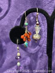 MaxSold Auction: Sterling Silver .925  3 pair of dangle gemstones 1.50” earrings - Idaho Springs (Colorado, USA) PARTNER MANAGED Estate Sale Online Auction - Idaho Street