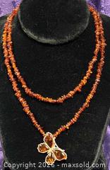 MaxSold Auction: Sterling Silver .925 50 million year old AMBER Necklace & Sterling Butterfly Brooch - Idaho Springs (Colorado, USA) PARTNER MANAGED Estate Sale Online Auction - Idaho Street