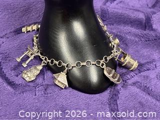 MaxSold Auction: Sterling Silver .925 Asian Chinoiserie 8 Charms Rare vintage Bracelet      - Idaho Springs (Colorado, USA) PARTNER MANAGED Estate Sale Online Auction - Idaho Street