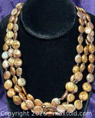 MaxSold Auction: Sterling Silver .925 Chocolate Brown Button Pearl Necklace 16/18” - Idaho Springs (Colorado, USA) PARTNER MANAGED Estate Sale Online Auction - Idaho Street