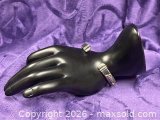 MaxSold Auction: Sterling Silver .925 Cuff Bracelet “Until There's A Cure” Breast Cancer - Idaho Springs (Colorado, USA) PARTNER MANAGED Estate Sale Online Auction - Idaho Street