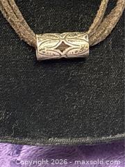 MaxSold Auction: Sterling Silver .925  Leather Necklace w/ Pendant / Brooch / Earrings - Idaho Springs (Colorado, USA) PARTNER MANAGED Estate Sale Online Auction - Idaho Street