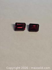 MaxSold Auction: Gorgeous Electric red Mozambique garnet pair - Hamilton (Ontario, Canada) PARTNER MANAGED Reseller Online Auction - Mohawk Road West