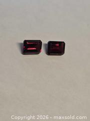 MaxSold Auction: Gorgeous Electric red Mozambique garnet pair - Hamilton (Ontario, Canada) PARTNER MANAGED Reseller Online Auction - Mohawk Road West