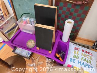 MaxSold Auction: Chalk Board, Floor Globe, World Map, Crafts & More - Sparks Glencoe (Maryland, USA) PARTNER MANAGED Downsizing Online Auction - Sparks Station Road