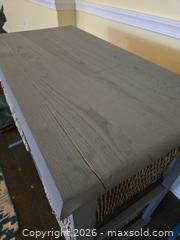 MaxSold Auction: Gray Storage Cabinet with 4 Natural/Brown Baskets - Sparks Glencoe (Maryland, USA) PARTNER MANAGED Downsizing Online Auction - Sparks Station Road