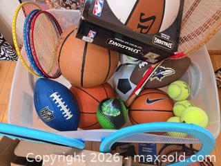 MaxSold Auction: Mixed Sports Equipment Lot with Balls, Racquets & Accessories - Sparks Glencoe (Maryland, USA) PARTNER MANAGED Downsizing Online Auction - Sparks Station Road