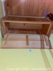 MaxSold Auction: Storage Bench in Natural Light 40x15x21 - Sparks Glencoe (Maryland, USA) PARTNER MANAGED Downsizing Online Auction - Sparks Station Road