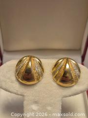MaxSold Auction: 14K Gold Clip-On Earrings, 15–18 mm, Made in Italy - Toronto (Ontario, Canada) PARTNER MANAGED Estate Sale Online Auction - Cobden Street