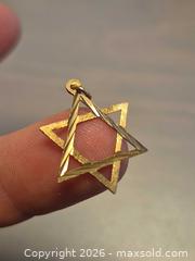 MaxSold Auction: 14K Yellow Gold Star of David Pendant/Charm - Toronto (Ontario, Canada) PARTNER MANAGED Estate Sale Online Auction - Cobden