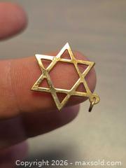MaxSold Auction: 14K Yellow Gold Star of David Pendant/Charm - Toronto (Ontario, Canada) PARTNER MANAGED Estate Sale Online Auction - Cobden