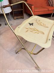 MaxSold Auction: Mid-Century Folding Tray Table with Metal Ice Bucket - Toronto (Ontario, Canada) PARTNER MANAGED Estate Sale Online Auction - Cobden Street