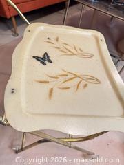 MaxSold Auction: Mid-Century Folding Tray Table with Metal Ice Bucket - Toronto (Ontario, Canada) PARTNER MANAGED Estate Sale Online Auction - Cobden Street