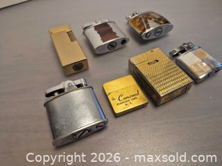 MaxSold Auction: Set of 7 Vintage Brass & Chrome Pocket and Table Lighters - Toronto (Ontario, Canada) PARTNER MANAGED Estate Sale Online Auction - Cobden Street