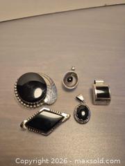 MaxSold Auction: Sterling Silver Jewelry Lot - Pendants, Brooch, Ring (5 pcs) - Toronto (Ontario, Canada) PARTNER MANAGED Estate Sale Online Auction - Cobden Street