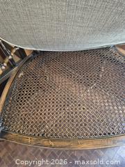 MaxSold Auction: Vintage-Style Rattan/Bamboo Chair with Cushion & Throw Pillow - Toronto (Ontario, Canada) PARTNER MANAGED Estate Sale Online Auction - Cobden Street