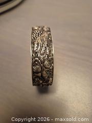 MaxSold Auction: Vintage Sterling Silver Floral Embossed Bangle Bracelet - Toronto (Ontario, Canada) PARTNER MANAGED Estate Sale Online Auction - Cobden Street