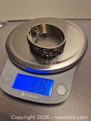 MaxSold Auction: Vintage Sterling Silver Floral Embossed Bangle Bracelet - Toronto (Ontario, Canada) PARTNER MANAGED Estate Sale Online Auction - Cobden Street