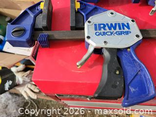 MaxSold Auction: 2 Irwin 45" Quick Grip Bar Clamps - East Zorra-Tavistock (Ontario, Canada) SELLER MANAGED Downsizing Online Auction - Highway 59 Lot 92