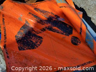 MaxSold Auction: 2 Men At Work Construction Caution Signs - East Zorra-Tavistock (Ontario, Canada) SELLER MANAGED Downsizing Online Auction - Highway 59 Lot 92