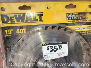 MaxSold Auction: 2 New Saw Blades Hickory & Dewalt - East Zorra-Tavistock (Ontario, Canada) SELLER MANAGED Downsizing Online Auction - Highway 59 Lot 92