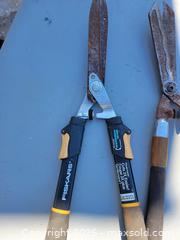 MaxSold Auction: 2 pairs of Hedge Trimmers Cutters - East Zorra-Tavistock (Ontario, Canada) SELLER MANAGED Downsizing Online Auction - Highway 59 Lot 92
