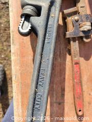 MaxSold Auction: 2 Pipe Wrenches Mastercraft - East Zorra-Tavistock (Ontario, Canada) SELLER MANAGED Downsizing Online Auction - Highway 59 Lot 92