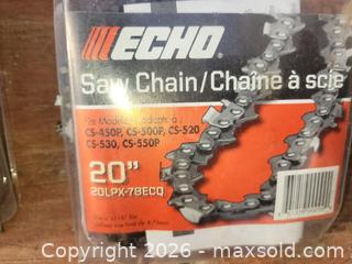 MaxSold Auction: 4 New in pkg Chainsaw Chains - East Zorra-Tavistock (Ontario, Canada) SELLER MANAGED Downsizing Online Auction - Highway 59 Lot 92