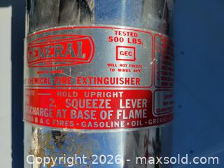 MaxSold Auction: Fire Extinguisher - East Zorra-Tavistock (Ontario, Canada) SELLER MANAGED Downsizing Online Auction - Highway 59 Lot 92