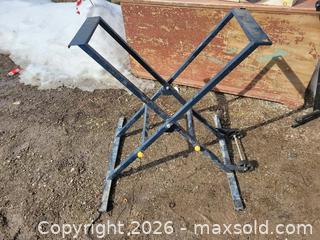 MaxSold Auction: Folding Saw Stand with Wheels - East Zorra-Tavistock (Ontario, Canada) SELLER MANAGED Downsizing Online Auction - Highway 59 Lot 92