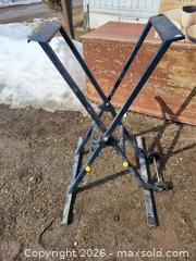 MaxSold Auction: Folding Saw Stand with Wheels - East Zorra-Tavistock (Ontario, Canada) SELLER MANAGED Downsizing Online Auction - Highway 59 Lot 92