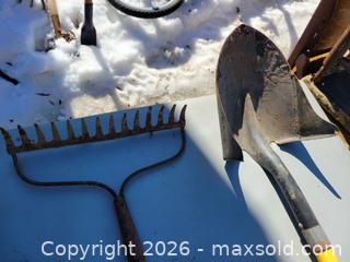 MaxSold Auction: Garden Rake & Shovel - East Zorra-Tavistock (Ontario, Canada) SELLER MANAGED Downsizing Online Auction - Highway 59 Lot 92