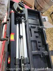 MaxSold Auction: Jobmate Laser Level w/Tripod in Case - East Zorra-Tavistock (Ontario, Canada) SELLER MANAGED Downsizing Online Auction - Highway 59 Lot 92