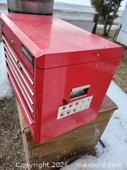 MaxSold Auction: Like New 7 drawer Mastercraft Toolbox w/miss - East Zorra-Tavistock (Ontario, Canada) SELLER MANAGED Downsizing Online Auction - Highway 59 Lot 92