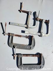 MaxSold Auction: Lot of 4 Clamps - East Zorra-Tavistock (Ontario, Canada) SELLER MANAGED Downsizing Online Auction - Highway 59 Lot 92