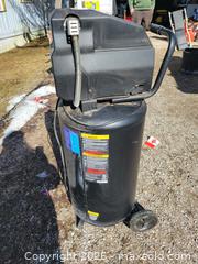 MaxSold Auction: Nearly New 26 Gallon Mastercraft Air Compressor - East Zorra-Tavistock (Ontario, Canada) SELLER MANAGED Downsizing Online Auction - Highway 59 Lot 92